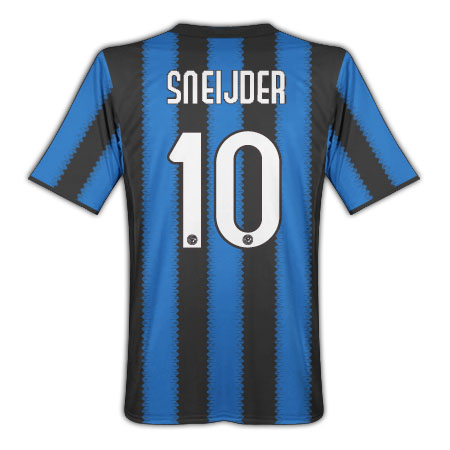 Wesley Sneijder Inter Milan Home Football Shirt 2010-11