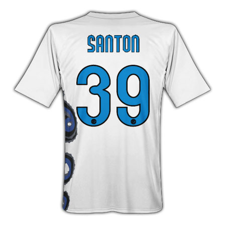 2010-11 Inter Milan Nike Away Shirt (Santon 39)