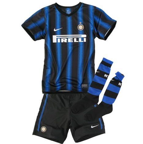 2010-11 Inter Milan Home Nike Little Boys Mini Kit