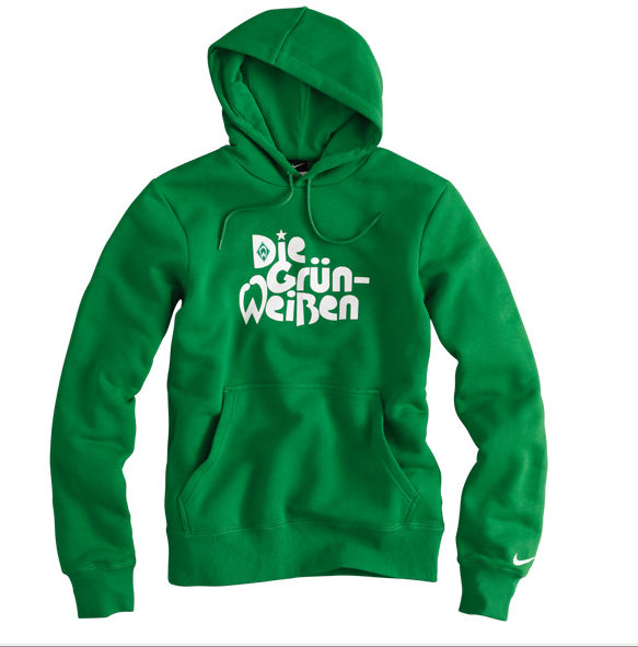 2010-11 Werder Bremen Nike Hooded Top (Green)