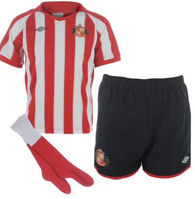 2010-11 Sunderland Umbro Little Boys Home Mini Kit