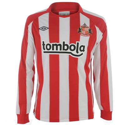 2010-11 Sunderland Home Long Sleeve Umbro Football Shirt