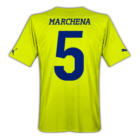2010-11 Villarreal Puma Home Shirt (Marchena 5)