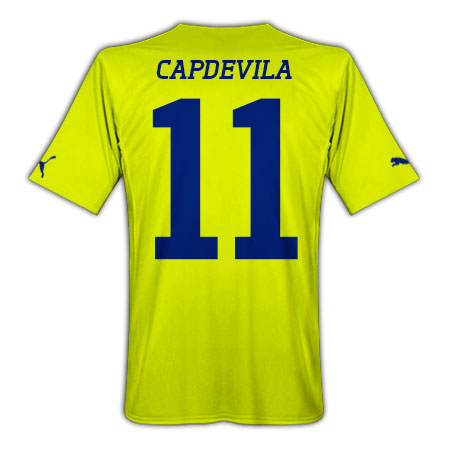2010-11 Villarreal Puma Home Shirt (Capdevila 11)