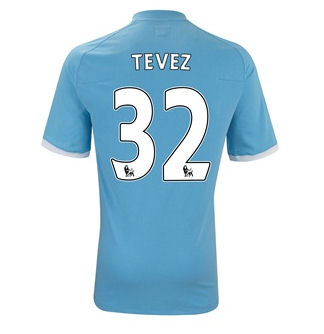 2010-11 Manchester City Umbro Home Shirt (Tevez 32)