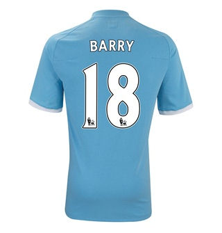 2010-11 Manchester City Umbro Home Shirt (barry 18)