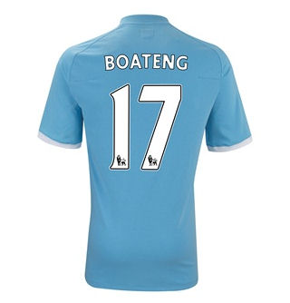 2010-11 Manchester City Umbro Home Shirt (boateng 17)