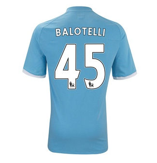 2010-11 Manchester City Umbro Home Shirt (balotelli 45)