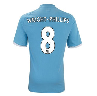 2010-11 Manchester City Umbro Home Shirt (Wright-Phillips 8)