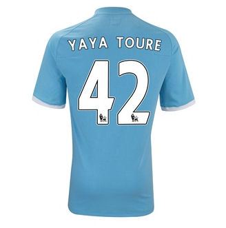 2010-11 Manchester City Umbro Home Shirt (Yaya Toure 42)