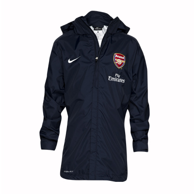 2010-11 Arsenal Nike Rainjacket (Navy)