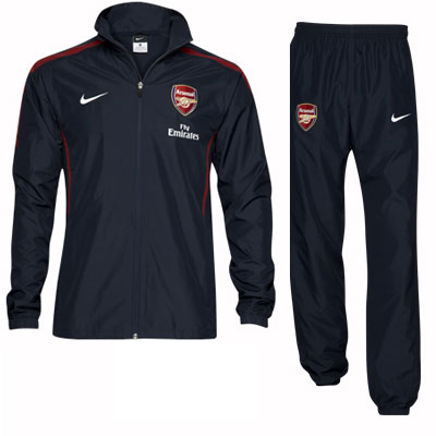2010-11 Arsenal Nike Woven Tracksuit (Black) - Kids
