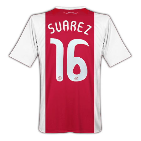 2010-11 Liverpool Adidas Home suarez in liverpool shirt. 2010-11 Liverpool Adidas Home