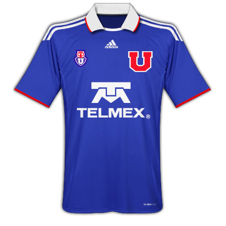 2010-11 Universidad de Chile Home Adidas Football Shirt