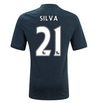 2010-11 Manchester City Umbro Away Shirt (Silva 21)