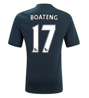 2010-11 Manchester City Umbro Away Shirt (Boateng 17)