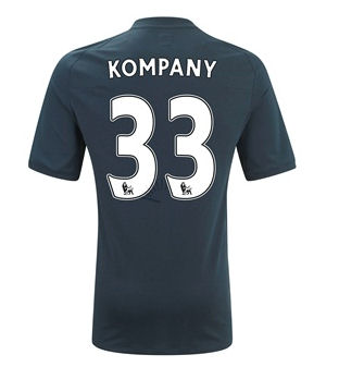 2010-11 Manchester City Umbro Away Shirt (Kompany 33)