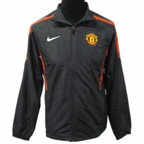 2010-11 Man Utd Nike Woven Warmup Jacket (Black)