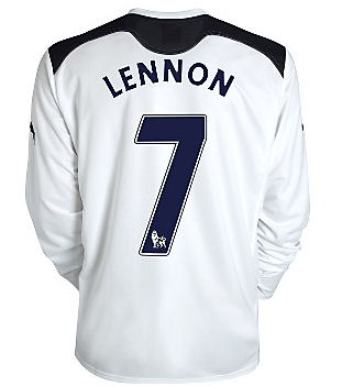 2010-11 Tottenham Puma Long Sleeve Home Shirt (Lennon 7)