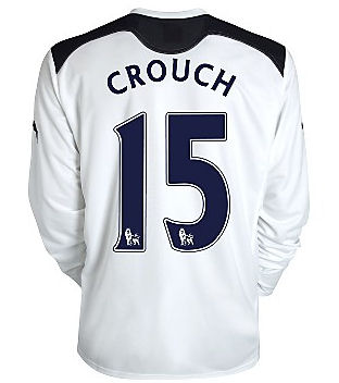2010-11 Tottenham Puma Long Sleeve Home Shirt (Crouch 15)