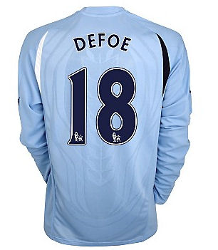 2010-11 Tottenham Puma Long Sleeve Away Shirt (Defoe 18)