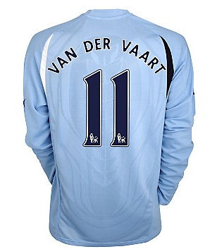 2010-11 Tottenham Puma Long Sleeve Away Shirt (Van der Vaart 11)