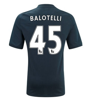 2010-11 Manchester City Umbro Away Shirt (Balotelli 45)
