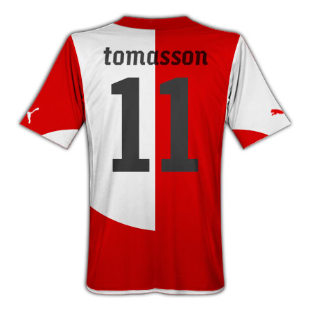 2010-11 Feyenoord Puma Home Shirt (Tomasson 11)