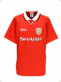 Man Utd 1999 European Cup Final Retro Home Shirt