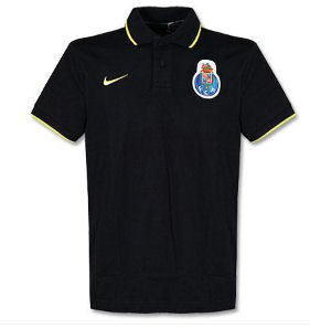 2010-11 FC Porto Nike Travel Polo Shirt (Black)