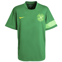 2010-11 Celtic Nike Pre-Match Training Jersey (Green)