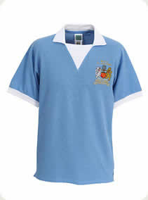 Man City 1976 League Cup Final Retro Home Shirt