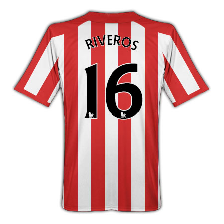 2010-11 Sunderland Umbro Home Shirt (Riveros 16)