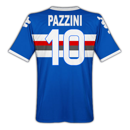2010-11 Sampdoria Kappa Home Shirt (Pazzini 10)