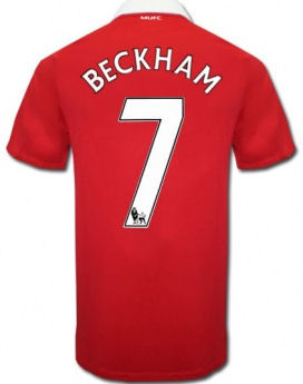 2010-11 Man Utd Nike Home Shirt (Beckham 7)