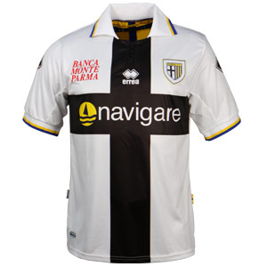 2010-11 Parma Home Errea Football Shirt