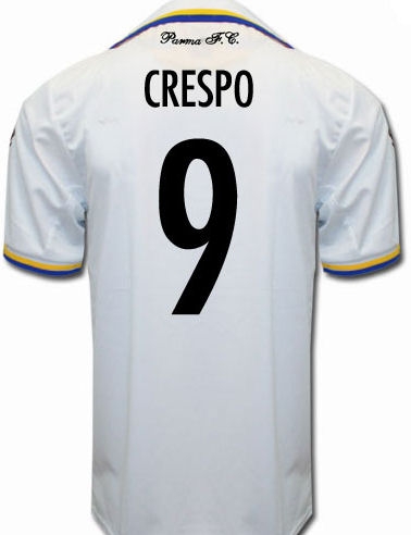 2010-11 Parma Home Shirt (Crespo 9)