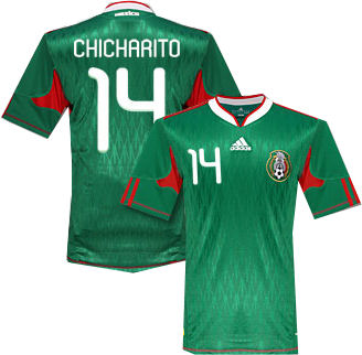 2010-11 Mexico World Cup home (Chicharito 14)