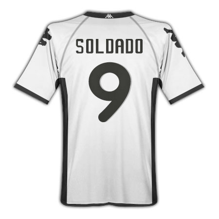 2010-11 Valencia Kappa Home Shirt (Soldado 9)