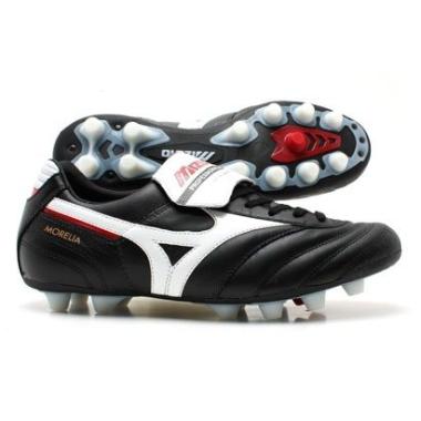 Morelia Moulded FG Football Boots Black - White