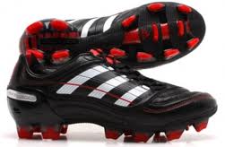 Predator X FG Football Boots Black/Red/White