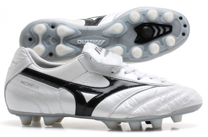 Mizuno Morelia FG Football Boots Pearl Silver-Black