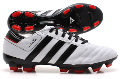 Adidas Adi Pure III FG Football Boots White-Blk-Poppy