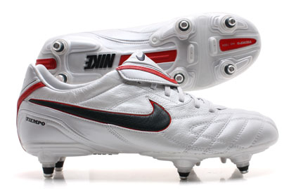Tiempo Legend III SG Football Boots White/Seaweed/Red