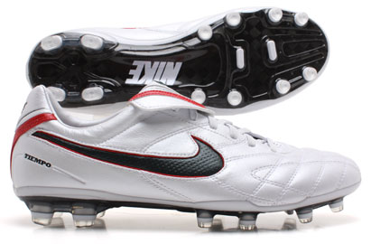 Tiempo Legend Elite FG Football Boots White-Seaweed-Sport Red