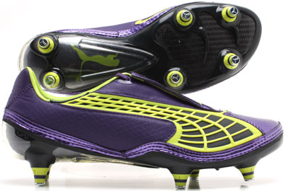 V1-10 SG Football Boots Purple-Ebony