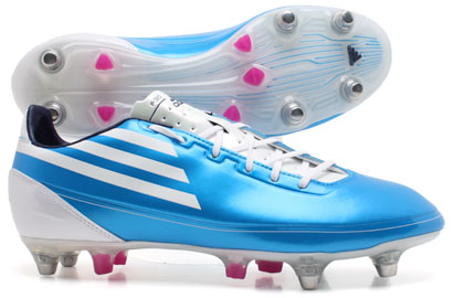 F30 SG Football Boots Cyan/White