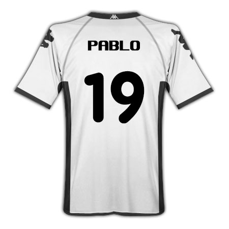 2010-11 Valencia Kappa Home Shirt (Pablo.H 19)