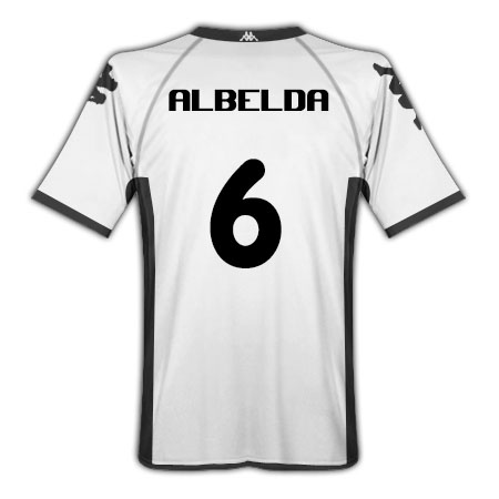 2010-11 Valencia Kappa Home Shirt (Albelda 6)
