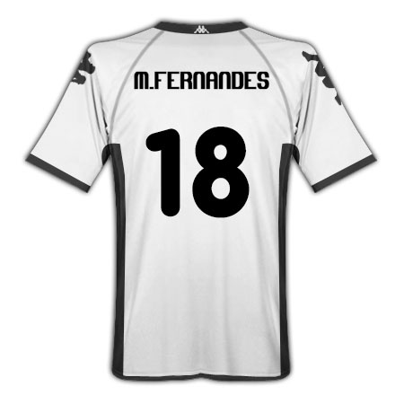 2010-11 Valencia Kappa Home Shirt (M.Fernandes 18)